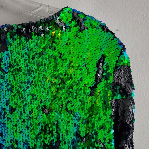 HaoDuoYi Women's Sparkly Sequin Deep V Neck Romper - Picture 13 of 14